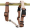 Hey Lana Outdoor Hundegeschirr Handmade, 5-Fach verstellbar & wasserfest, kleine bis sehr große Hunde, Führgeschirr Brustgeschirr Führungsgeschirr Hund Training (Mocca/Mousse, L/XL)