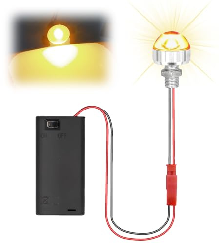 YOUYIKE Mini LED pour Maquette, Petite LED a Pile Décoration pour Maison de Poupée Lumières Artisanat Accessoires Micro Mini Lampe (Couleurs Chaudes)