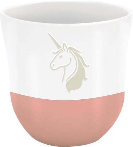 Sheepworld Becher mit Gravur Einhorn | Kaffeebecher, Höhe 9,8 cm, Durchmesser 9,3 cm, Volumen 40 cl, Steinzeug | Geschenkbanderole, Geburtstag, Ostern, Weihnachten | 74824