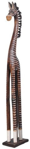 Woru Holz-Zebra Deko-Zebra in 3 Größen, Grösse:ca. 60 cm