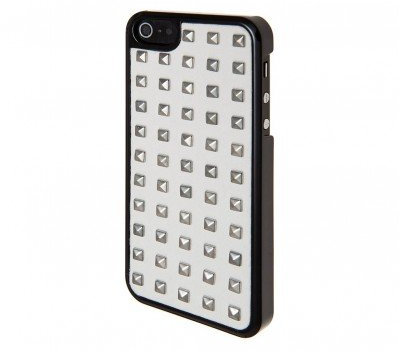 Benjamins Metal Square Hard Case, for iPhone 5S / 5, White/Silver