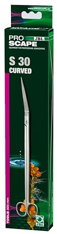 JBL ProScape Tool S 30 curved 61544, Gewinkelte Trimmschere für die Pflanzenpflege in Aquarien