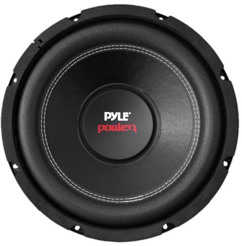 Pyle PLPW12D 12 pollici 1600 Watt Dual 4 Ohm Subwoofer VehicleSpeakerSize: 12 pollici SpeakersMaximumOutputPower: 300 Watt VoiceCoilDescription: 2 inch Single Voice Coil 4 ohm