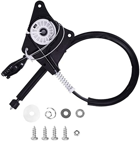AUTOPA Fensterheber Reparatursatz 1Y0898291 für VW New Beetle Cabriolet 1Y7, Aluminium, Schwarz, Pulverbeschichtet