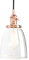 Pathson Suspension Luminaire Vintage Industrielle E27 Eclairage Rétro Plafond Abat-Jour en Verre Lampe Plafonnier Pendant Lampe pour Café,Cuisine,Salle à Manger Cuivre