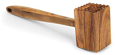 Ironwood Gourmet 28984 Attendrisseur à viande en bois d'acacia Marron