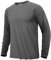 KEFITEVD Rashguard Herren Langarm UPF 50+ Sommer Long Sleeve Funktionsshirt Männer UV Schutz Leicht Outdoor Tshirt Freizeitshirt Dunkelgrau L