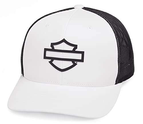 HARLEY-DAVIDSON Herren Baseball-Cap Biker B&S Trucker Kappe Kopfbedeckung Motorrad Basecap Cappy Einstellbarer Snapback