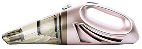 HIZQ Aspirateur À Main, Aspirateur À Main À Piles 3500Pa Aspirateur À Main sans Fil À Batterie Sèche/Humide De 60W Convient pour La Maison, La Voiture Et Le Bureau,Rose