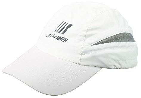 ULTRANNER - Nanda | Gorra Trail Running Ajustable con Protección UV - Gorra Running para Hombre y Mujer Fabricada en Microfibra - Gorra con Rejillas Laterales para Mejor Transpiración - Color Blanco