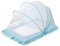 SONARIN Zanzariere per Neonati,Zanzariera Pieghevole Senza Fondo per Bambini 0-5 Anni,Zanzariera Portatile Traspirante per Lettino per Camera da Letto Familiare Viaggio All'aperto 115CM*60CM*65CM(Blu)