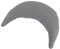 pic Bear Stillmond Ersatzbezug - hochwertige anschmiegsame Jersey Baumwolle für Schmusekissen - Stillkissen - 120 cm - Dark Grey Melange