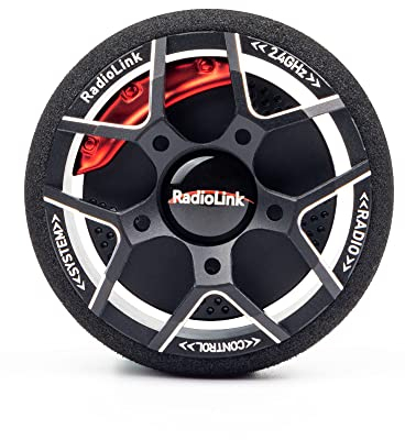 Radiolink Lenkrad Aluminium CNC Ersatz-Zubehör für Fernbedienung RC4GS/RC4GS V2/RC4GS V3/RC6GS/RC6GS V2/RC6GS V3 /RC8X, Schwarz