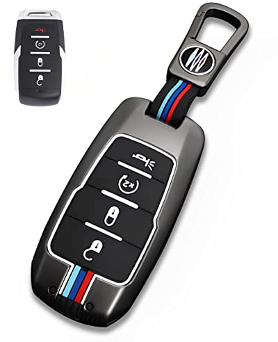 YONUFI Schutzhülle für Ram Schlüsselanhänger, Metallgehäuse, Smart-Schlüsselhalter, Schutz, kompatibel mit Dodge Ram 1500 2500 3500