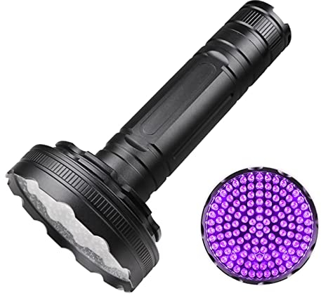 SUICRA Torce Standard 128 LED UV Ultraviolet Inspection Torch Portable Lamp Waterproof Multifunctional 395nm Fluorescent Detector Lighting Flashlight