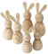 BOLTZE 3X Hase Sanela Holz Natur Höhe 12-17 cm Ostern Osterhase