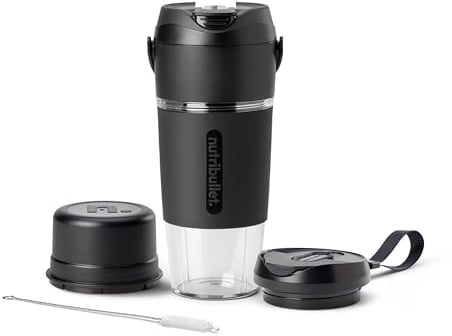 nutribullet Flip NBPB10350 - Licuadora portátil con taza Tritan, inalámbrica, color negro
