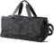 Schwarze Reisetasche aus Leder, Sporttasche mit Schuhfach mit verstellbarem Schultergurt, Wochenendreisen, Übernachtungstasche, für Damen und Herren, Schwarz-L, 22, Sporttasche aus Leder