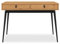 IDIMEX Schreibtisch Wanda mit 2 Schubladen aus Massivholz Eiche Farben/schwarz - Bürotisch mit konischen Beinen, Home Office Tisch, Büromöbel mit Stauraum