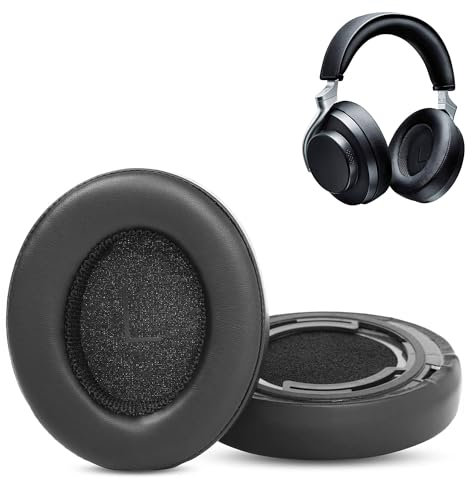 AONIC 50 Gen 1/Gen 2 Ohrpolster, HAIZEEN Ohrpolster kompatibel mit Shure AONIC 50 Gen 1/Gen 2 kabellosen Noise Cancelling ANC Kopfhörern Ohrpolster Ersatzkissen (Proteinleder/Memory Foam)