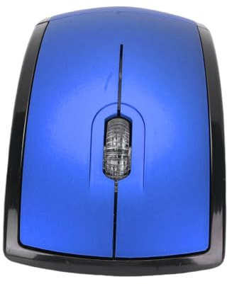 Fockety Falten Sie Drahtlose Maus, 2,4 G Ergonomische Tragbare Computermaus mit Magnetpower Off Switch für Laptop -PC -Notebook Gewinnt 7 Vista -Reise (Blue)