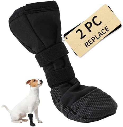 Scarpe per Cani per Zampe Ferite,Calze di Protezione e Recupero per Cani,Gatto,Stivali per Cani Paw Protector,Stivali per Cani Impermeabili,Calzini Antiscivolo per Cani Rcarpette Cane Traspiranti (M)