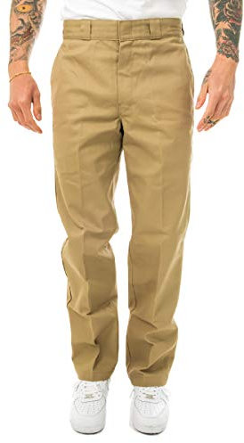 Dickies Herren Slim Straight Work Pants Sporthose, Beige (Khaki), W42/L32