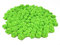 Rosen 15mm x 20 Stück Satinrosen Aufnäher Deko Blumen Röschen zum Basteln Haarschmuck kleine Rosenköpfe Farbe: Hell Grün