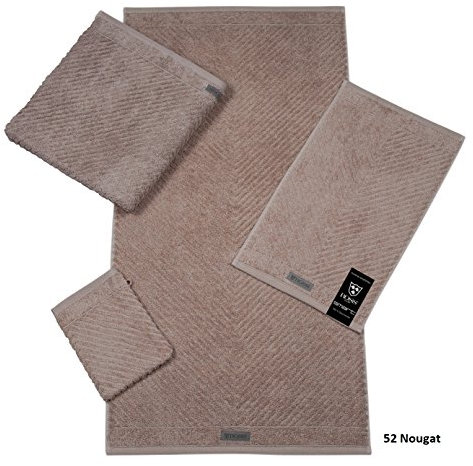 Ross Uni-Rippe Handtücher Smart Nougat, Handtuch 50x100 cm