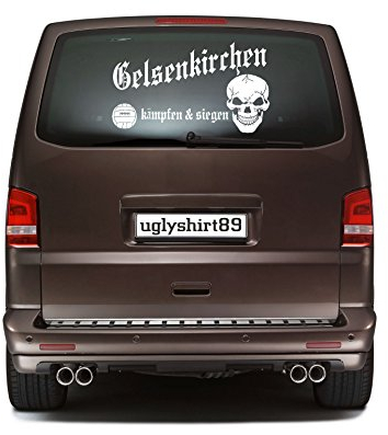 uglyshirt89 Gelsenkirchen Autoaufkleber 45 cm | Hardcore | Sticker | Aufkleber | KSM1