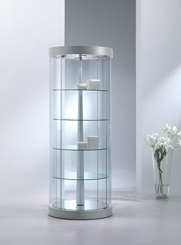 ITALFROM Vitrine Vitrine Showcase Runde Motorisierte Geschäft Haus Museen Schmuck mit Lichtern