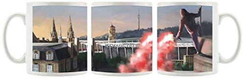 Ultras Stuttgart Bengalo als Bedruckte Kaffeetasse/Teetasse aus Keramik, 300ml, weiß