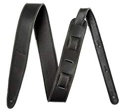 Fender Artisan Crafted Leather Guitar Strap, Guitar Accessories, 2in, Black
