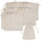 25 Jutebeutel Säckchen Jutebeutel Ziehbändchen beige 16x11cm VBS Großpackung