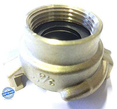 NRV-Outdoorbedarf Schnellkupplung aus Messing mit Innengewinde, 3/4 bzw. 19mm