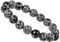 ELEDORO Stretch Armband aus echten Edelsteinen-Perlen 10mm: für Energie und Harmonie (Schneeflocken Obsidian)