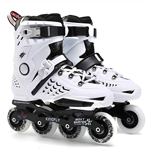 AYES Inliner Herren und Damen Professionelle Rollschuhe Fitness Inliner für Erwachsene und Anfänger (Weiß, 38)