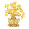 ROMYIX 11 Feng Shui Bonsai Money Tree Crystal Wealth and Luck Tree Table Decorations for Home Office