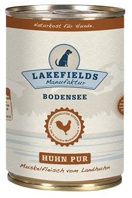 Lakefields MANUFAKTUR Ergänzungsfutter Huhn PUR für Hunde, Größe:12 x 400 g