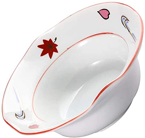 ZHANGDONG Bol Enfant saladier INOX saladier Plastique Bol Chinois Cul de Poule Bol à Salade en céramique Bols de Service Mignons Dessert Bol à gâteau aux Fruits pour Soupe Nouilles Soupe m