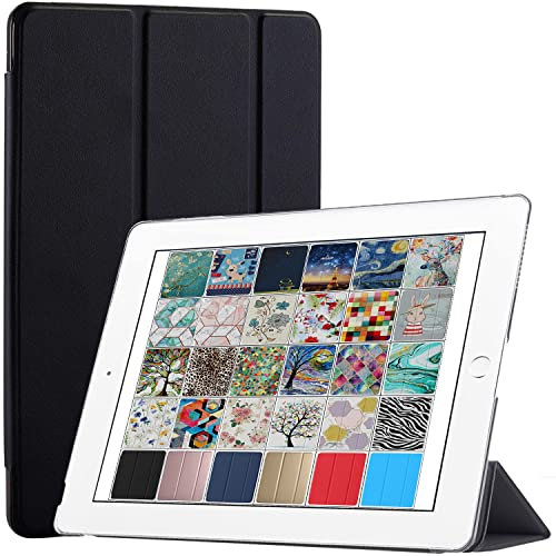 DuraSafe Cases iPad 9.7 Inch 6th 5th Air 1st 2nd [ iPad 5th 6th Air 1 2 Generation ] MD785LL/B MD788LL/B MD786LL/B MD789LL/B MD787LL/B Lightweight Protective PC Magnetic Stand Cover - Coal