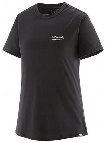 Patagonia Damen W's Cap Cool Merino Graphic Kurzarm Shirt, Heritage Header: Black, S