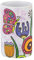 WENKO Zahnputzbecher Rollin'Art Full Bloom, Zahnbürstenhalter aus hochwertiger Keramik bedruckt mit dem bunten Motiv Becher zur Aufbewahrung von Zahnpflege-Utensilien, 25128100, 6,5 x 11 x 6,5 cm
