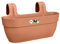 Elho Vibia Campana Easy Hanger L 46 - Planteur pour Balcon & Extérieur - Ø 46.0 x H 26.5 cm - Marron/Terre Cuite