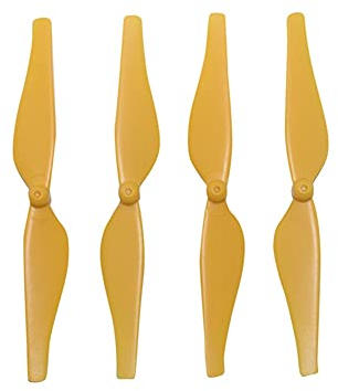 LILYY Zubehör für Drohnen 4 STÜCK Fernbedienung Propeller Toy Teile Hochwertige farbenfrohe Propeller for Tello Drone Blade Accessoires Teile (Yellow)