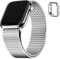 Fullmosa Correa Apple Watch Compatible con Apple Watch Series 8/Ultra/7/SE/SE2/6/5/4/3/2/1,Correa Para Apple Watch Compatible 38mm/40mm/41mm,Plata 38mm/40mm/41mm
