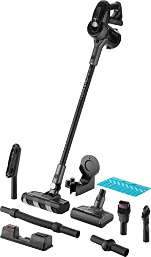 SENCOR Aspirateur Balai Nettoyeur Intelligent sans Fil, Sec et Humide, 4 en 1, 50min d’autonomie, 360°, Moteur Puissant BDLC Numerique 400 Watts, kit Cat&Dog et Lampe UV-C, Accessoires Complet 0725BK