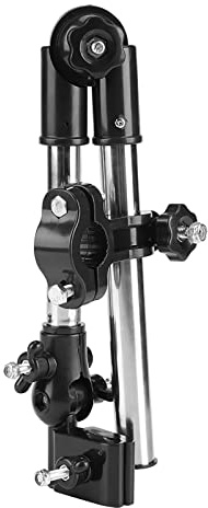 Soporte de Paraguas Ajustable, Silla de Bicicleta para Cochecito, Soporte de Paraguas Elástico, Soporte de Paraguas, Cochecito de bebé Ajustable en 360° para Bicicletas y Sillas de Ruedas (Negro)