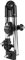 Soporte de Paraguas Ajustable, Silla de Bicicleta para Cochecito, Soporte de Paraguas Elástico, Soporte de Paraguas, Cochecito de bebé Ajustable en 360° para Bicicletas y Sillas de Ruedas (Negro)