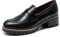 DREAM PAIRS Sdls2319w, Mocassino Donna, Ecopelle Nera, 39 EU